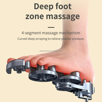 Alat Pijat Kaki dengan Panas dan Kompresi, Pijat Shiatsu Deep Kneading untuk Plantar Fasciitis, Remote Control, Berbagai Mode