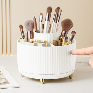 Wholesale 360. Rotating <b>Makeup</b> Desktop Cosmetic Storage Box Large Capacity Bathroom Portable Lipstick Brush Pen <b>Holder</b> - Product Image 1