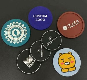 Posavasos de Silicona Ecológicos Promocionales Populares, Redondos, de 3 mm de Grosor y >600 mm de Diámetro para Bebidas - Product Image 2