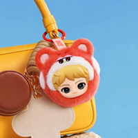Porte-monnaie mini POP MART RIIZE Fluffy Club, porte-clés, porte-monnaie, breloque de sac, article de collection Kpop, cadeau pour les fans
