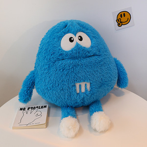 Dessin animé jeter oreiller solide petit monstre poupée en peluche gros yeux longue jambe peluches pépites de <span class=keywords><strong>chocolat</strong></span> doux en peluche nourriture jouets en peluche - Product Image 4