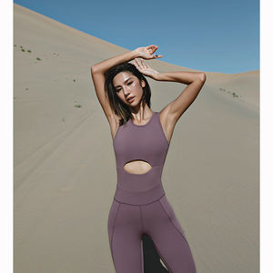 Sin las mujeres yoga conjunto Fitness deportes gimnasio tela Yoga camisas sin mangas cintura alta corriente polainas pantalones - Product Image 4