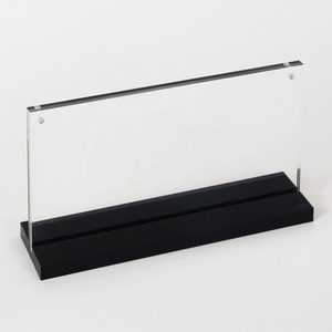 Bán Hot A2 A3 A4 A5 A6 Tùy Chỉnh Gỗ Acrylic Cơ Sở Chèn Thẻ Menu Chủ Rõ Ràng Hiển Thị Nhà Hàng Bảng <span class=keywords><strong>Tent</strong></span> Chủ Hiển Thị - Product Image 2