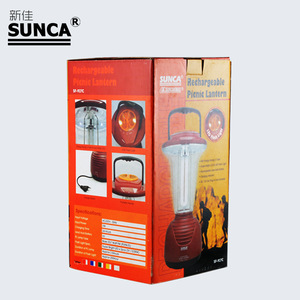 Linterna de Emergencia Recargable Multifuncional para Exteriores Newjia, 5W 6V 4.5AH, Roja, para Camping, Uso Doméstico - Product Image 3