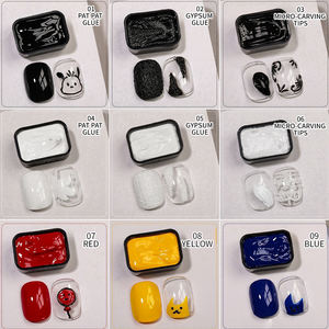 เจลทาเล็บยูวีแบบนูนลาย Mondrian's World Nine Grid Series  ผงลบลายสามมิติ - Product Image 3