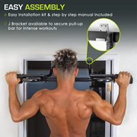 Barre de traction pour porte en acier épaissi pour entraînement de fitness du haut du corps |   Barre de traction multi-prise pour fitness à domicile