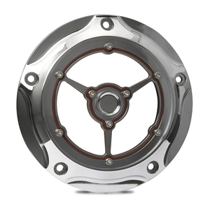 Cubierta de 5 orificios para transmisión <span class=keywords><strong>primaria</strong></span> CNC Billet para Harley Big Twin Dyna Low Rider Road King Softail 1999-2015 - Product Image 4