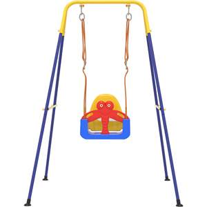 Liyou Seggiolino Altalena 3 in 1 per Bambini, Altalena con Cintura di Sicurezza, Uso Interno/Esterno, Sedile Altalena per Bambini con Robusto Supporto in Metallo per Parco Giochi - Product Image 1