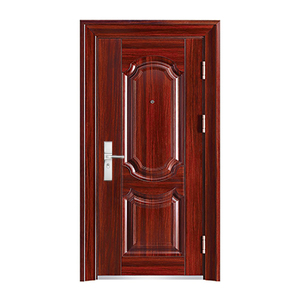 Portes de Chine de qualité bon marché utilisées en métal Portes de sécurité antivol de conception simple <span class=keywords><strong>Porte</strong></span> unique pour l'<span class=keywords><strong>entrée</strong></span> de la maison - Product Image 4