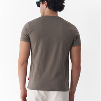 T-shirt décontracté pour homme de haute qualité, couleur unie, coupe classique, manches courtes, col rond, pour usage quotidien en extérieur, séchage rapide