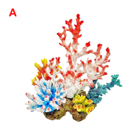 Vente en gros de résine artificielle corail décoration de réservoir d'eau de mer aménagement paysager décoration d'aquarium grand récif de corail de mer coloré