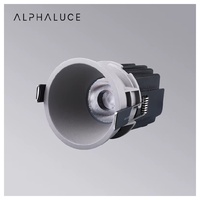 Downlight encastré orientable Dali CCT LED dimmable 30W, COB profond anti-éblouissement, diamètre 120mm (2,5 pouces), 220V