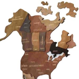 Hot Selling 3d Wood Puzzle World <strong>Map</strong> With Light Backboard World Travel <strong>Map</strong> Home Wall Decoration - Product Image 1