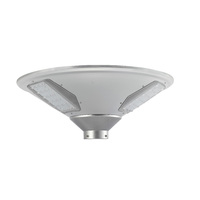 Lampadaire solaire LED intégré, extérieur, étanche IP65, DC 12V, aluminium, jardin, route, rond