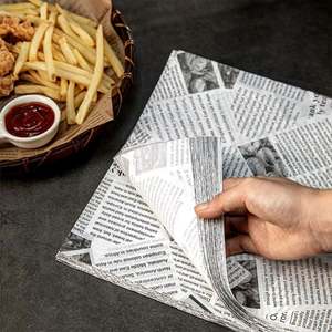 Papier d'emballage alimentaire anti-graisse Welles pour sandwichs et burgers - Product Image 2