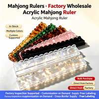 Organizer Kartu Mahjong Magnetik Akrilik Skala Push Card Cross-Border/Organizer Kartu Mahjong Dapat Disesuaikan Berbagai Warna Portabel
