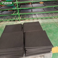 Dalles de caoutchouc EPDM haute densité 15 mm pour sols de gymnastique équestre 50x50 cm, revêtement antidérapant pour terrains de sport, briques de caoutchouc pour aires de jeux et sous-sols