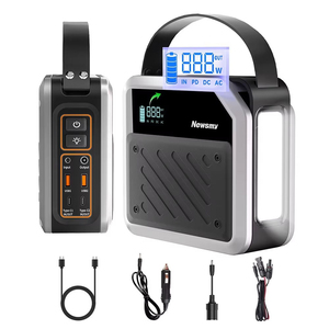 NEWSMY P72 268W 270Wh/72000mAh แบตเตอรี่พร้อมไฟสปอตไลท์ 2*100W USB-C PD 5 ช่องจ่ายไฟ วัสดุ ABS ทนไฟ สถานีไฟฟ้าพกพา - Product Image 1