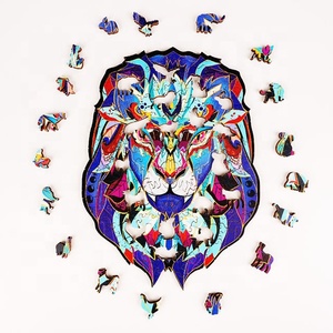 Tùy Chỉnh Bán Buôn <span class=keywords><strong>Jigsaw</strong></span> Toy Shape Động Vật Độc Đáo Trò Chơi Câu Đố Bằng Gỗ Cho Trẻ Em Quà Tặng - Product Image 2