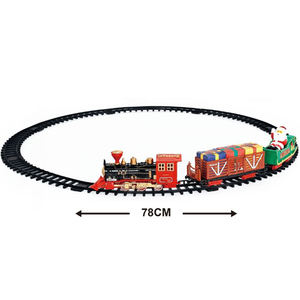 Juego de <span class=keywords><strong>Tren</strong></span> de Juguete con Rieles, Funciona con Pilas, con Sonidos, Canción Navideña y Luz - Product Image 4