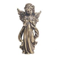 Sculpture d'ange gardien rétro en laiton, petite sculpture nordique, accessoires de décoration pour la maison, cadeaux