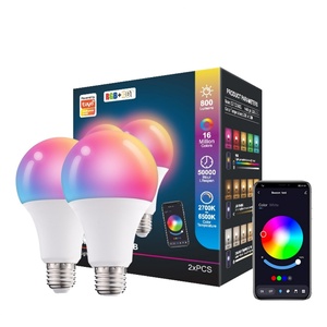 Ampoule LED intelligente Fxpot de haute qualité, prix d'usine, RGB, à intensité variable, couleur E26/E27/B22 pour AC110V 9W, certifiée Alexa CE - Product Image 5