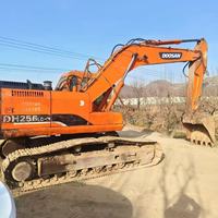 Excavatrice sur chenilles de taille moyenne DOOSAN DH225lc-7 d'occasion à bas prix, livraison gratuite, nouveau modèle, excavatrice agricole hydraulique