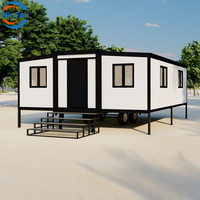 Maisons préfabriquées extensibles modernes WinFair de 20 pieds avec remorque, idéales pour les logements d'appoint / maisons d'hôtes / bureaux de jardin