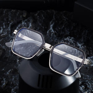 Lunettes de soleil polarisées à monture carrée pour hommes, en plastique noir et métal, protection UV400, type 3, My-98322 - Product Image 4