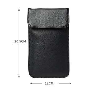 Pochette de protection pour téléphone portable en PU Premium anti-RFID, anti-pistage, étui Faraday anti-scannage, étui de transport pour téléphone - Product Image 3