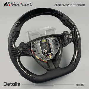 Volant en fibre de carbone personnalisé avec affichage LED intelligent du régime moteur pour Saab 9-3 9-5 Aero Convertible Sport Sedan Aero Sedan 2006-2010 - Product Image 3