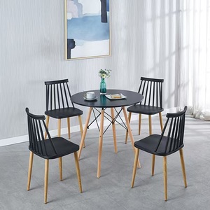 Hot Bán Bắc Âu Thiết Kế Hiện Đại Convertible MDF Bằng Gỗ Hàng Đầu Bàn Ăn Tulip Cơ Sở Cho Nhà Nhập Khách Sạn Không Gian Nhỏ Nhà Máy - Product Image 4