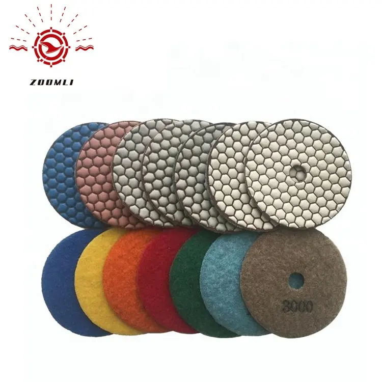 3inch 4inch 5inch Diamond Resin Dry Polishing Pad Grinding Pads Marble Granite Stone Concrete