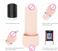 Pompe à pénis pour dysfonction érectile, étanche, rechargeable par USB, 3 vitesses de vibration, agrandissement du pénis sans lubrifiant, avec écran LCD