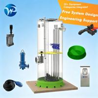 Station de pompage préfabriquée intégrée HMPP à économie d'énergie efficace, avec moteur de 3 kW et une productivité de 1000 L/heure pour usine