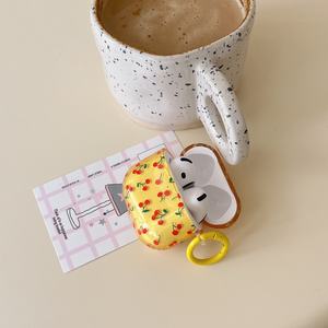 เคสป้องกันธีมเชอร์รี่แบบเต็มหน้าจอสีบล็อกเหมาะสำหรับ1st Apple airpods Pro <span class=keywords><strong>2ND</strong></span> <span class=keywords><strong>3rd</strong></span> และ4th รุ่น - Product Image 4