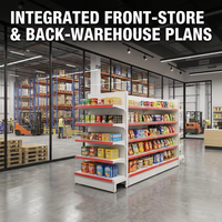 CMJ Supermarkt-Regalgestell, Kostenloser CAD- & 3D-Layout-Design-Service, Komplettlösung für Einzelhandelsgeschäfte