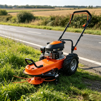 Débroussailleuse industrielle 4 temps à essence haute puissance, autotractée, poussée à la main, coupe-herbe 3800W avec fil nylon