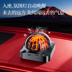 Ambientador para Auto con Diseño de Nube Volcánica, Iluminación Ambiental, Alimentación USB, Aromaterapia, Decoración Interior Multifuncional - Product Image 5