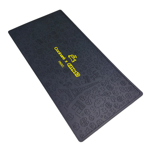 Two Tone <b>Bar</b> <b>Mat</b> Silicone PVC Design Counter <b>Mat</b> Modern Color Block Spill Pad Kitchen Decor <b>Mat</b> Stain Resistant - Product Image 3