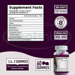 Sağlıklı siyah <span class=keywords><strong>Maca</strong></span> Aguaje çemen Tribulusy kalça popo Gummies <span class=keywords><strong>Maca</strong></span> artı Gummies - Product Image 2