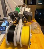 Mesin Cetak 3D Bamboo Lab A1 Combo Kalibrasi Otomatis Penuh Presisi Tinggi Perataan Otomatis PLA Wifi 500mm/s MultiWarna