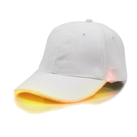 Gorra de béisbol de fibra óptica luminosa LED súper deslumbrante Sombrero iluminado LED Glow Club Party Béisbol Hip-Hop Gorra deportiva ajustable