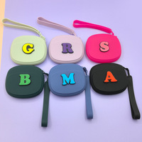 Pochette multi-poches en silicone polyvalente, mini porte-monnaie, petit sac en caoutchouc souple pour carte mémoire, carte SIM et petits outils