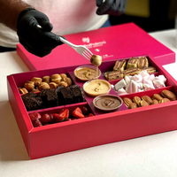 Boîte en Papier Ondulé Personnalisée pour Gâteaux, Biscuits, Desserts, Plateaux de Dégustation, Traiteur et Fêtes