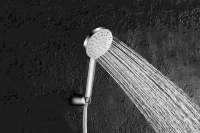 Pommeau de douche à main haute pression avec flexible et support, ensemble de douche de salle de bain chromé à fonction unique