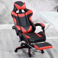 Chaise de bureau professionnelle 2026 en cuir PU avec repose-pieds, couleurs variées pour PC