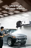 Nettoyeur haute pression portable mural à fréquence variable, puissant, pour le lavage de voitures et de sols
