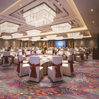 Moquette sur mesure pour hôtel, luxe, laine et nylon Axminster, salle de banquet, salle à manger, antistatique, antidérapante, moquette mur à mur
