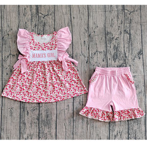 Pre-orden MOQ 5: Boutique Trendyism, Ropa de Verano para Niñas, Estilo Estampado, Seda de Leche Suave, Algodón Orgánico/Spandex, 0-16 Años - Product Image 1